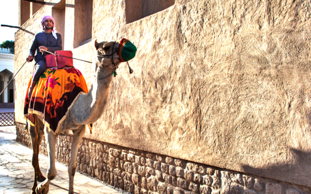 Camel ride in Dubai Desert Safari